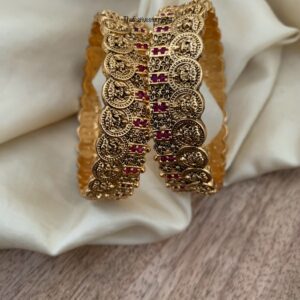Coin kaasu Lakshmi bangles - Set of 2