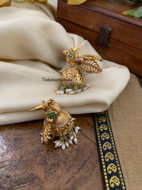 3D paravai jhumkas