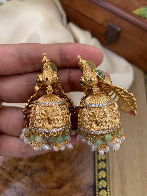3D paravai jhumkas