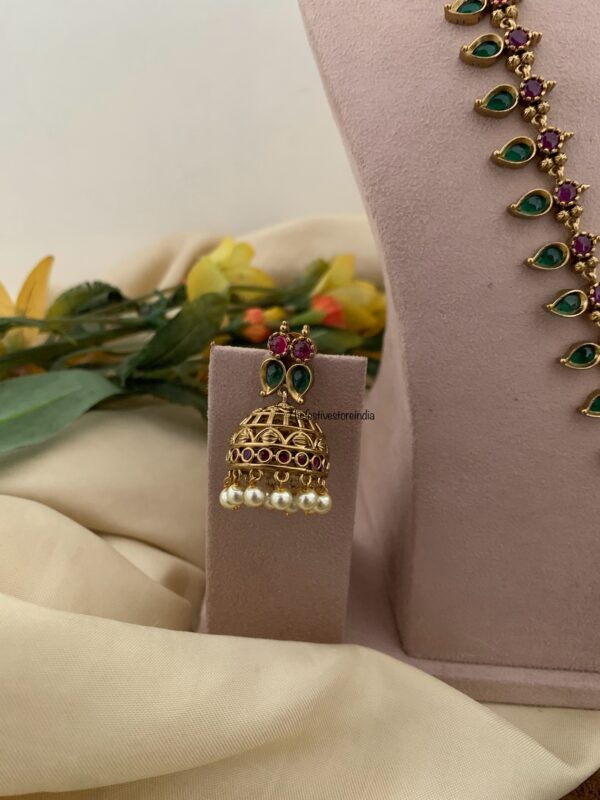 Classic pendant palakka haaram set | Haaram | Bridal | long chain | Kerala jewellery
