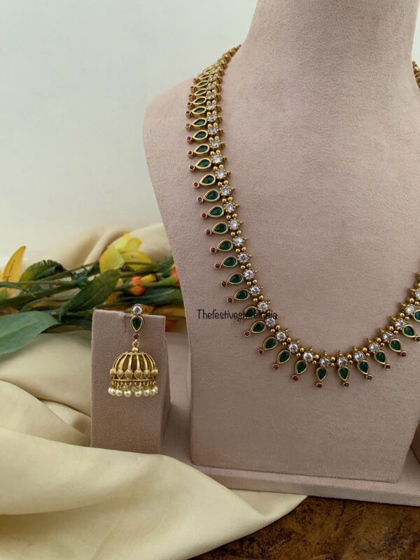 Classic palakka haaram set | Haaram | Bridal | long chain | Kerala jewellery