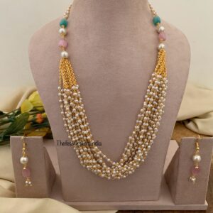 Layered pearls haaram set | Haaram | Bridal | long chain | Kerala jewellery