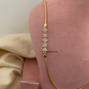 75cms Diamond Mopp haaram | Haaram | Bridal | long chain