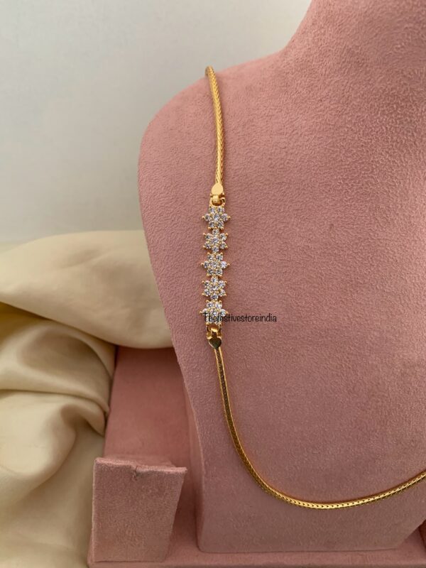 75cms Diamond Mopp haaram | Haaram | Bridal | long chain