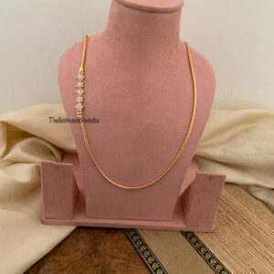 75cms Diamond Mopp haaram | Haaram | Bridal | long chain