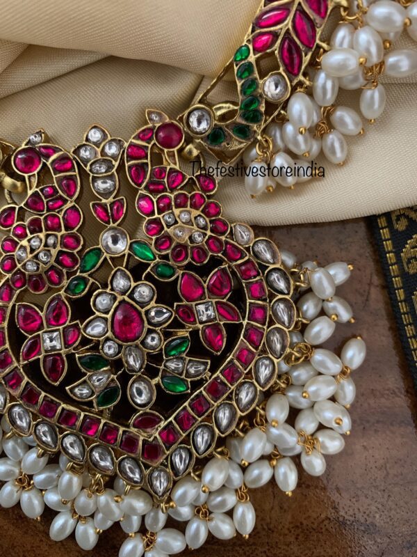Jadau grand rice pearls hasli