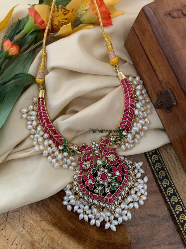 Jadau grand rice pearls hasli