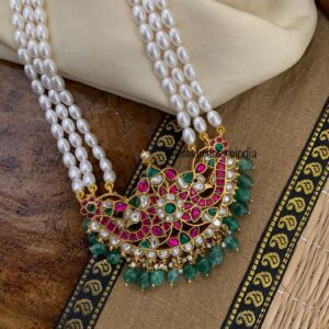 Classic Jadau pendant pearls haaram