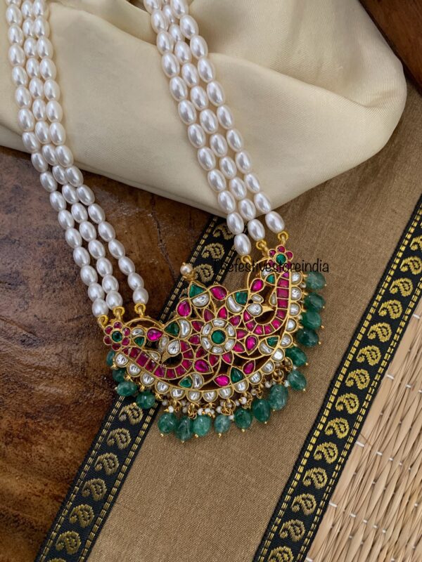 Classic Jadau pendant pearls haaram