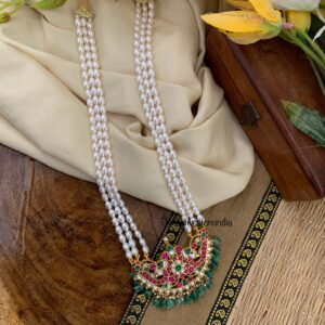 Classic Jadau pendant pearls haaram