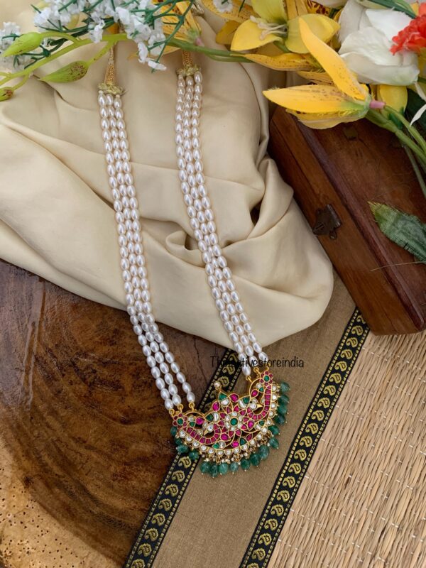 Classic Jadau pendant pearls haaram