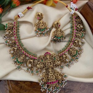 Grand Bridal Lakshmi necklace set