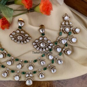2 layer Victorian polish set - Green | Bridal | Necklace | Wedding