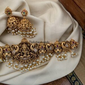 Bridal nakshi Lakshmi choker set | temple jewellery