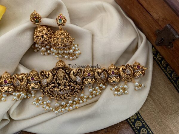 Bridal nakshi Lakshmi choker set | temple jewellery