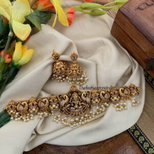 Bridal nakshi Lakshmi choker set | temple jewellery