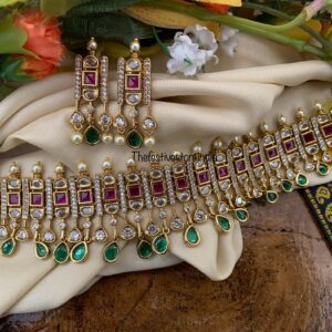 Multi color stones Choker set
