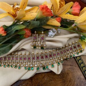 Multi color stones Choker set