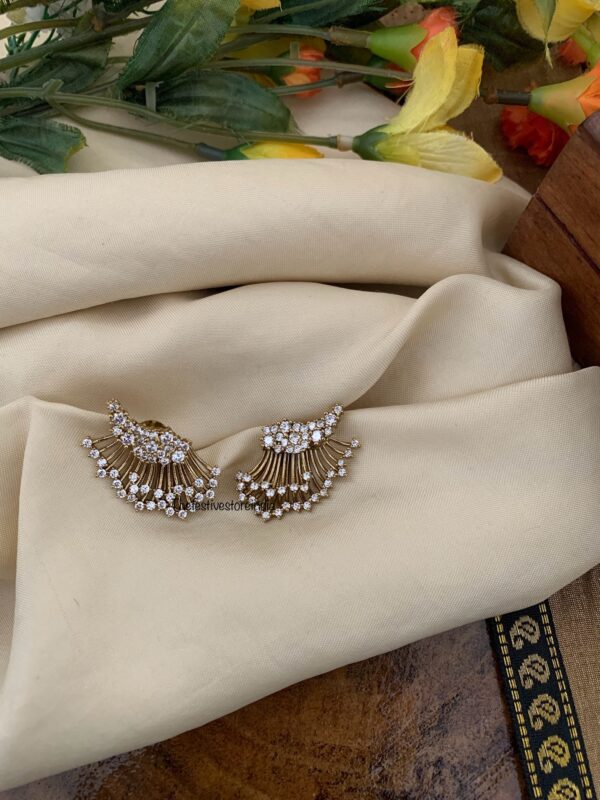 3 in 1 AD wing earrings