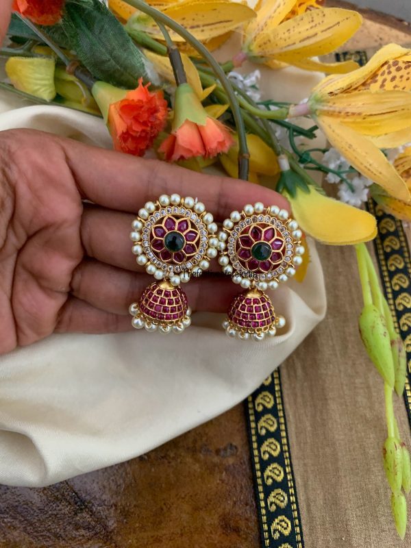 Kemp pearls classic jhumkas