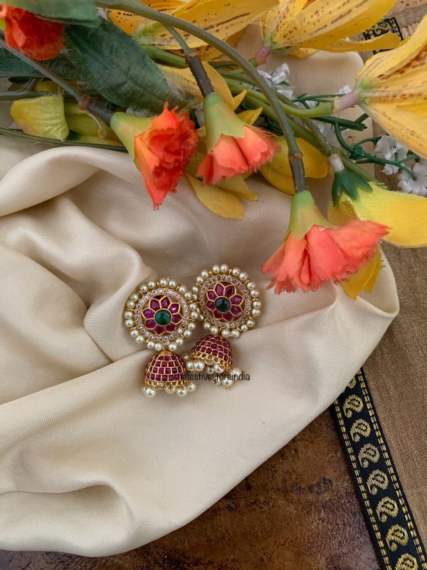 Kemp pearls classic jhumkas