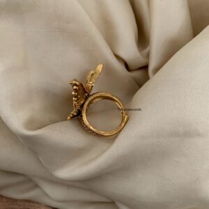 Big 3D Bird finger ring - Adjustable big size