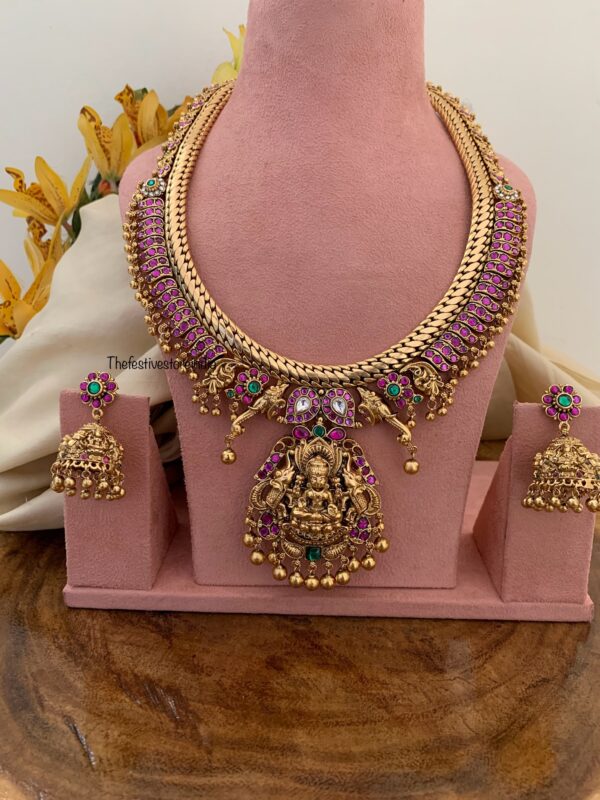 Grand Ambaari Lakshmi Jalebi chain Bridal haaram set | Haaram | Bridal | long chain