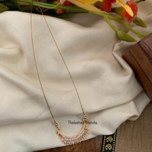 Half moon DIAMONDS invisible chain
