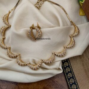 Premium CHAND AD stones necklace set | necklace | AD