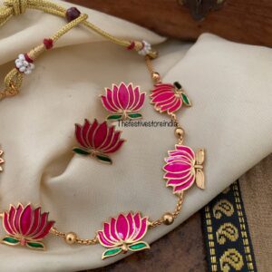 Manju warrior pink lotus chain set