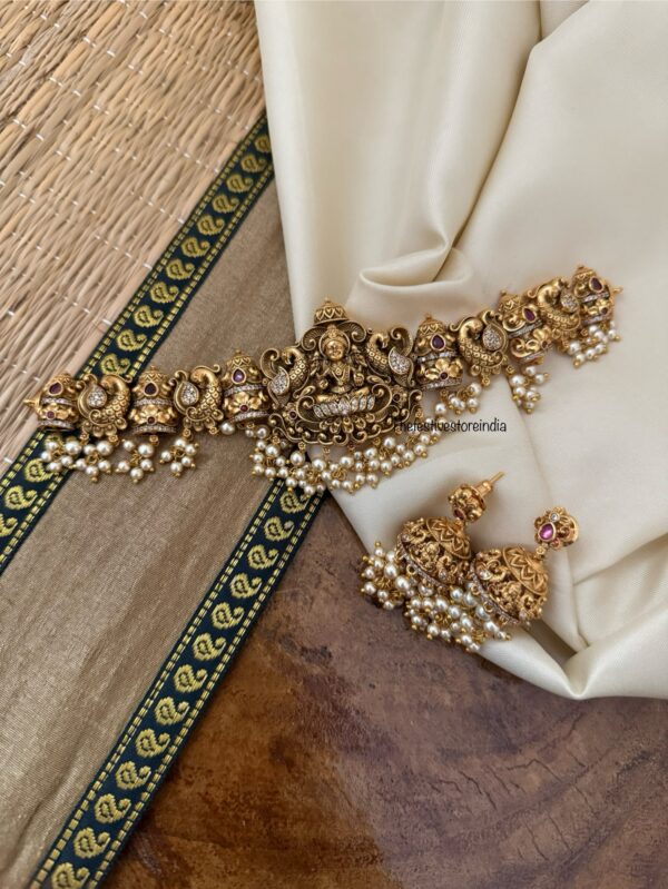 Bridal nakshi Lakshmi choker set | temple jewellery