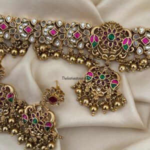 Jadau Kundan stone non idol Choker set