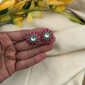Jadau Floral studs
