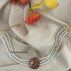 Jadau Navilu pearl choker