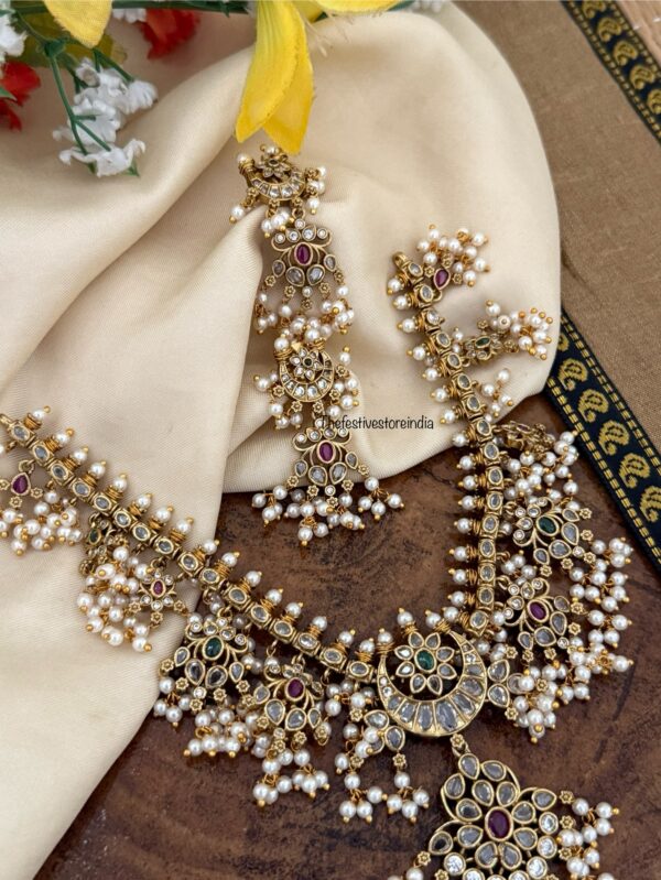 Grand statement guttapusalu necklace set