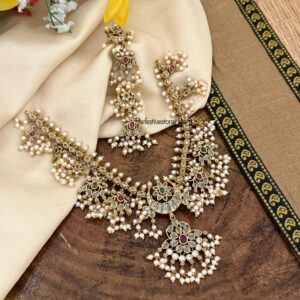 Grand statement guttapusalu necklace set