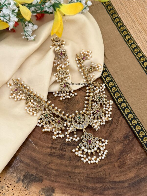 Grand statement guttapusalu necklace set