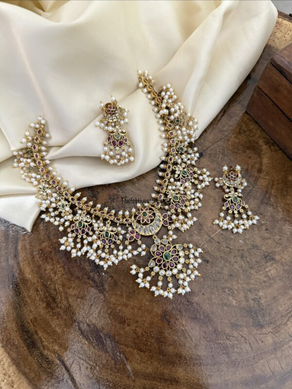 Grand statement guttapusalu necklace set