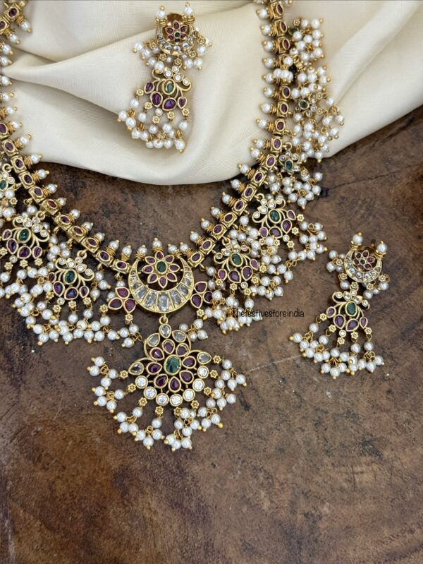 Grand statement guttapusalu necklace set
