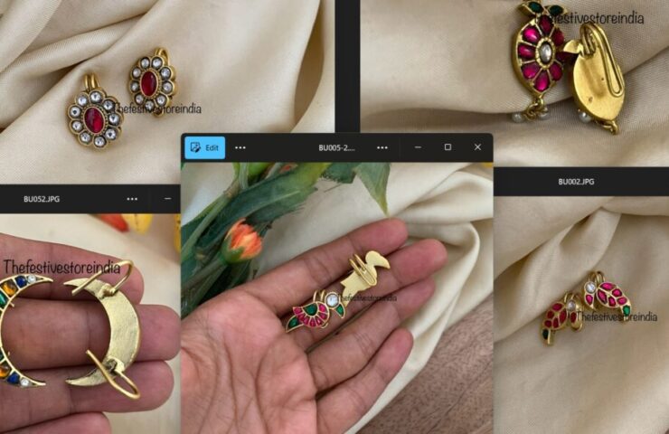 Pure brass Jadau bugadi collection