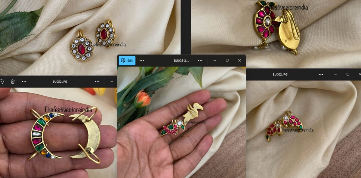 Pure brass Jadau bugadi collection