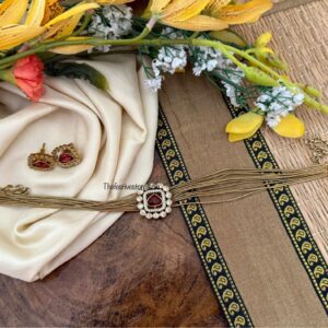 Classic just ruby antique polish choker set