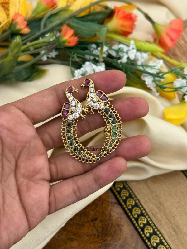Antique peacock earcuff | Bridal | Bridesmaid