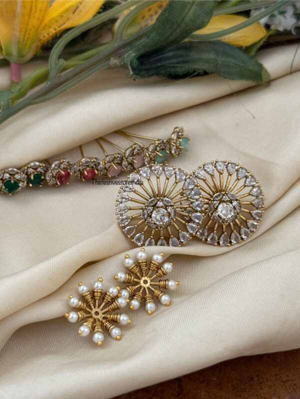 4 in 1 changeable studs | Bridal | Bridesmaid