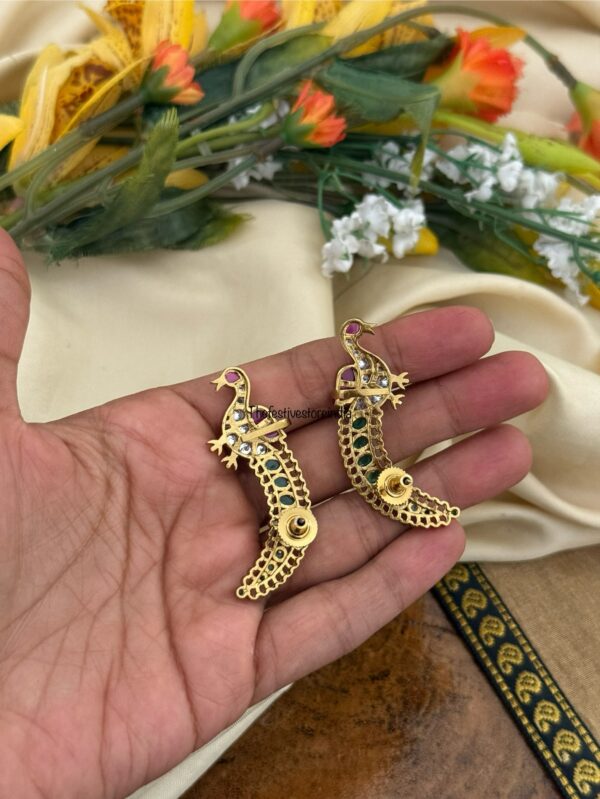 Antique peacock earcuff | Bridal | Bridesmaid