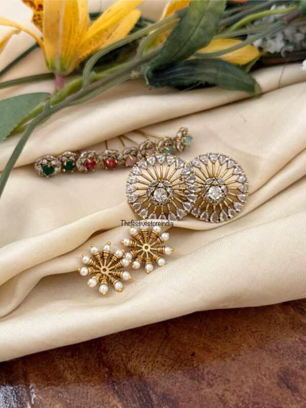 4 in 1 changeable studs | Bridal | Bridesmaid
