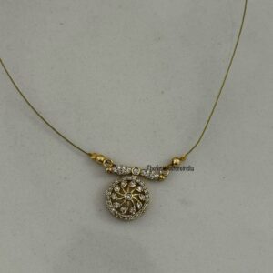 Simple AD pendant invisible chain set