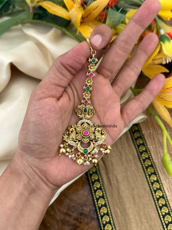 Chandbali style Maangtikka | Head gear