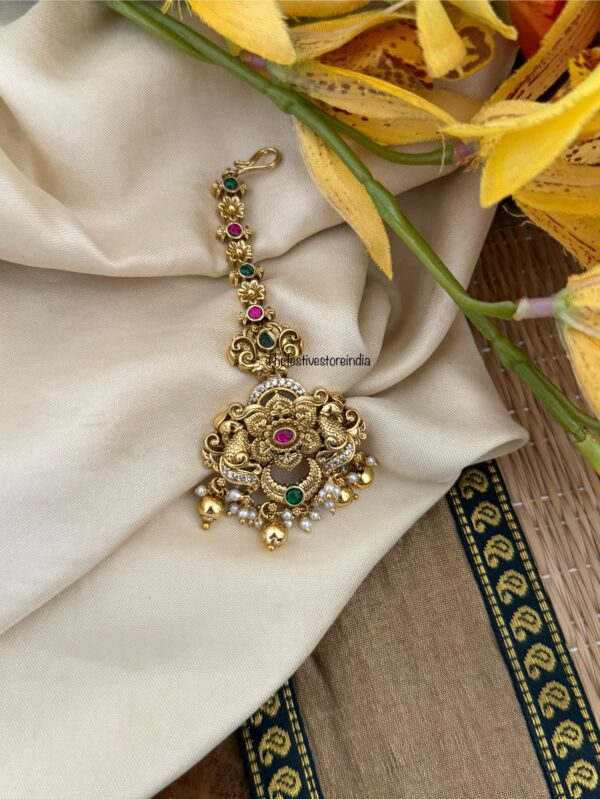 Chandbali style Maangtikka | Head gear