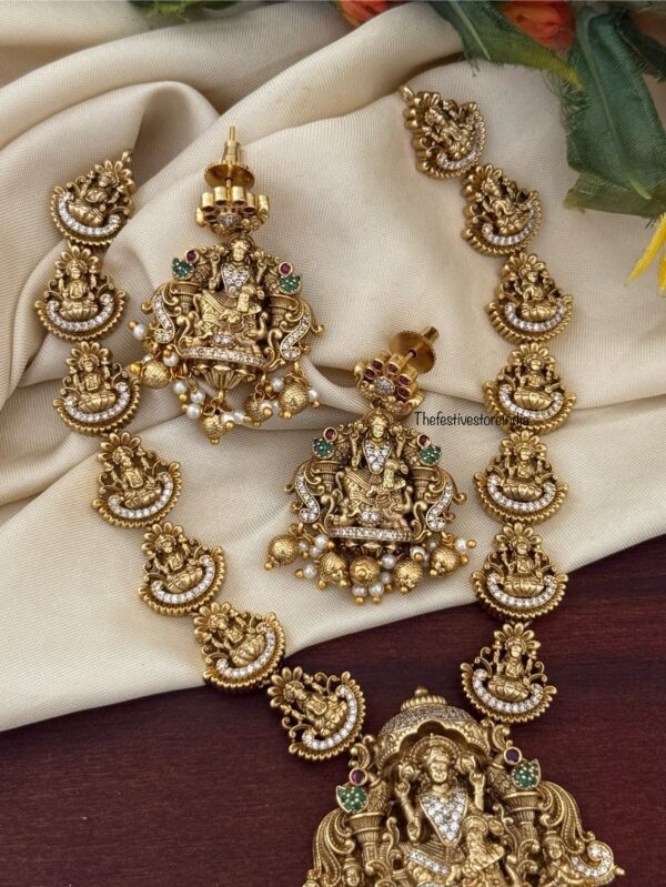 24cms Nakshi Lakshmi necklace set